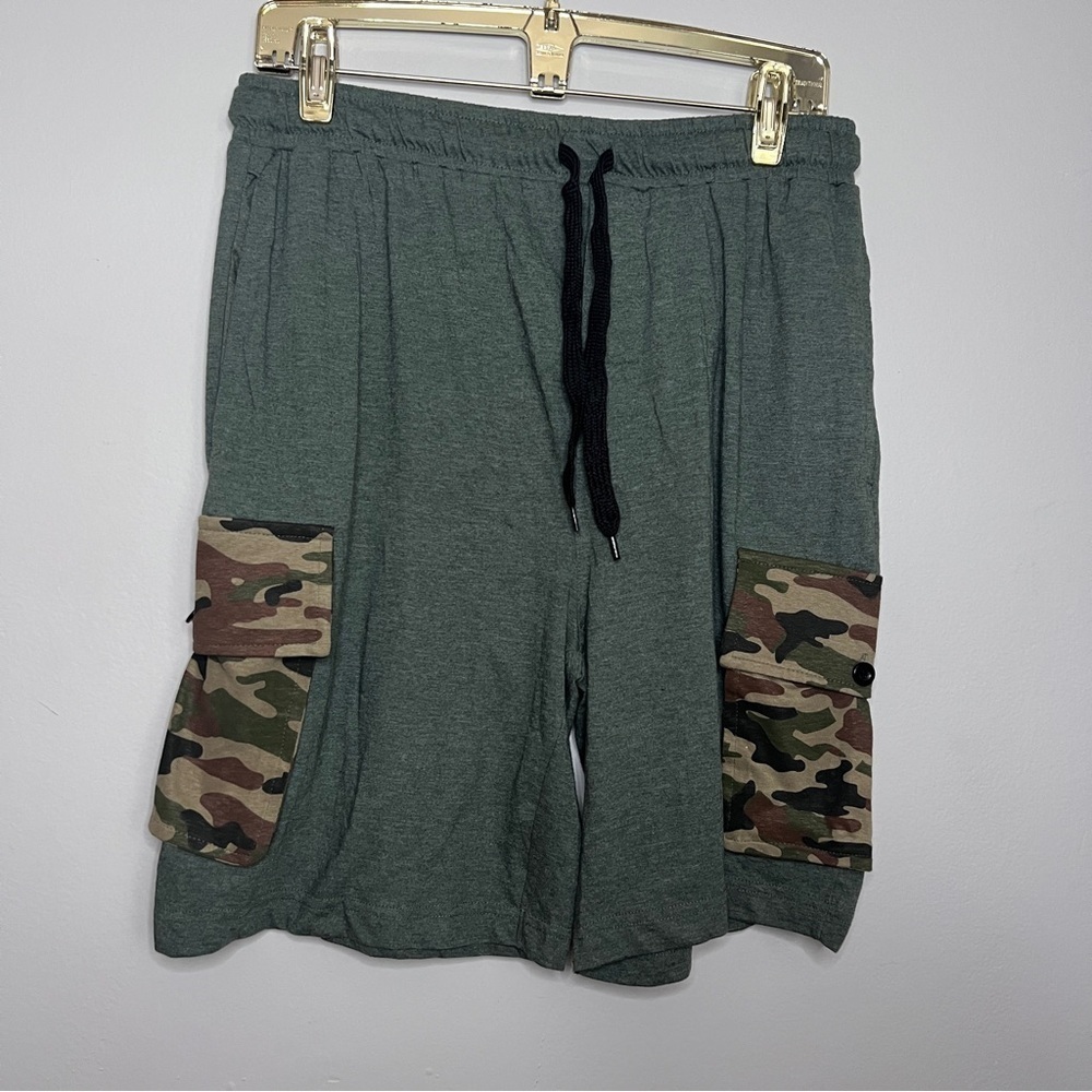 Joe Boxer Green Cargo Shorts Relaxed Fit Size Medium NWOT
